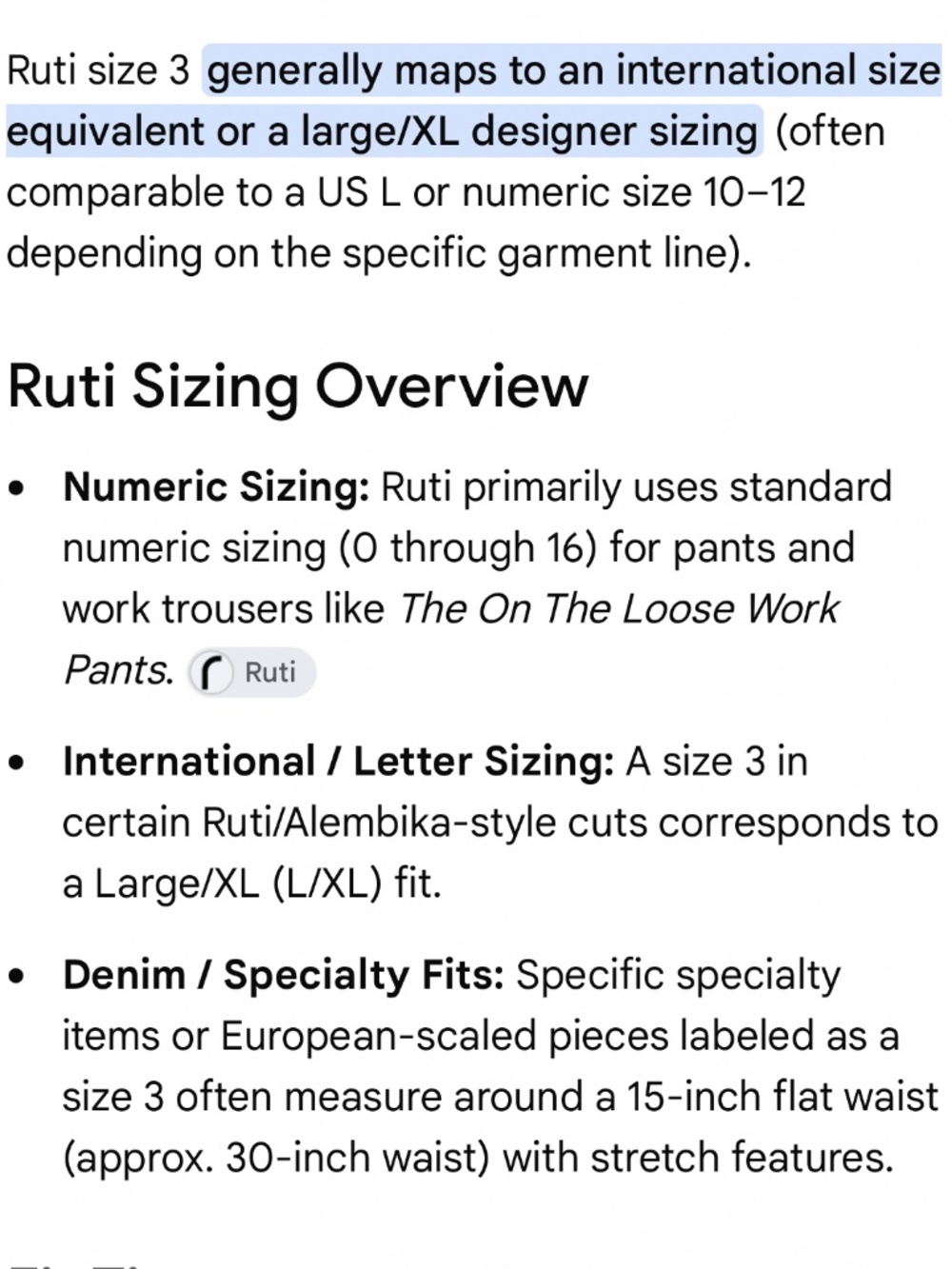 RUTI THE ON THE LOOSE WORK PANTS - Picture 11 of 12